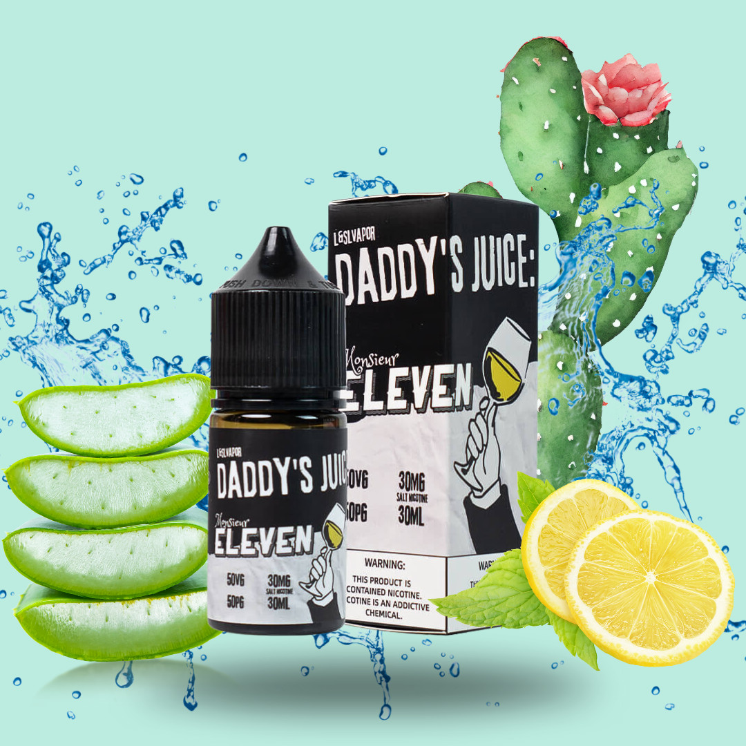 Daddy Juice - Monsieur Elevent ​​​​​​​Cactus Lemon Aloe   ( Xương rồng Chanh Nha đam )