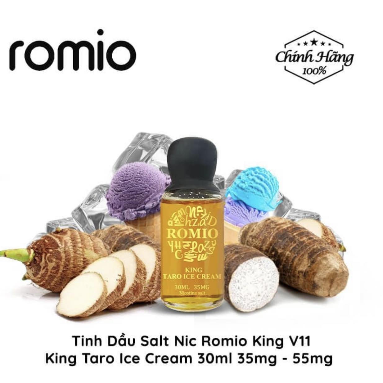 Romio V11 King  - Taro Ice Cream ( Kem khoai môn )