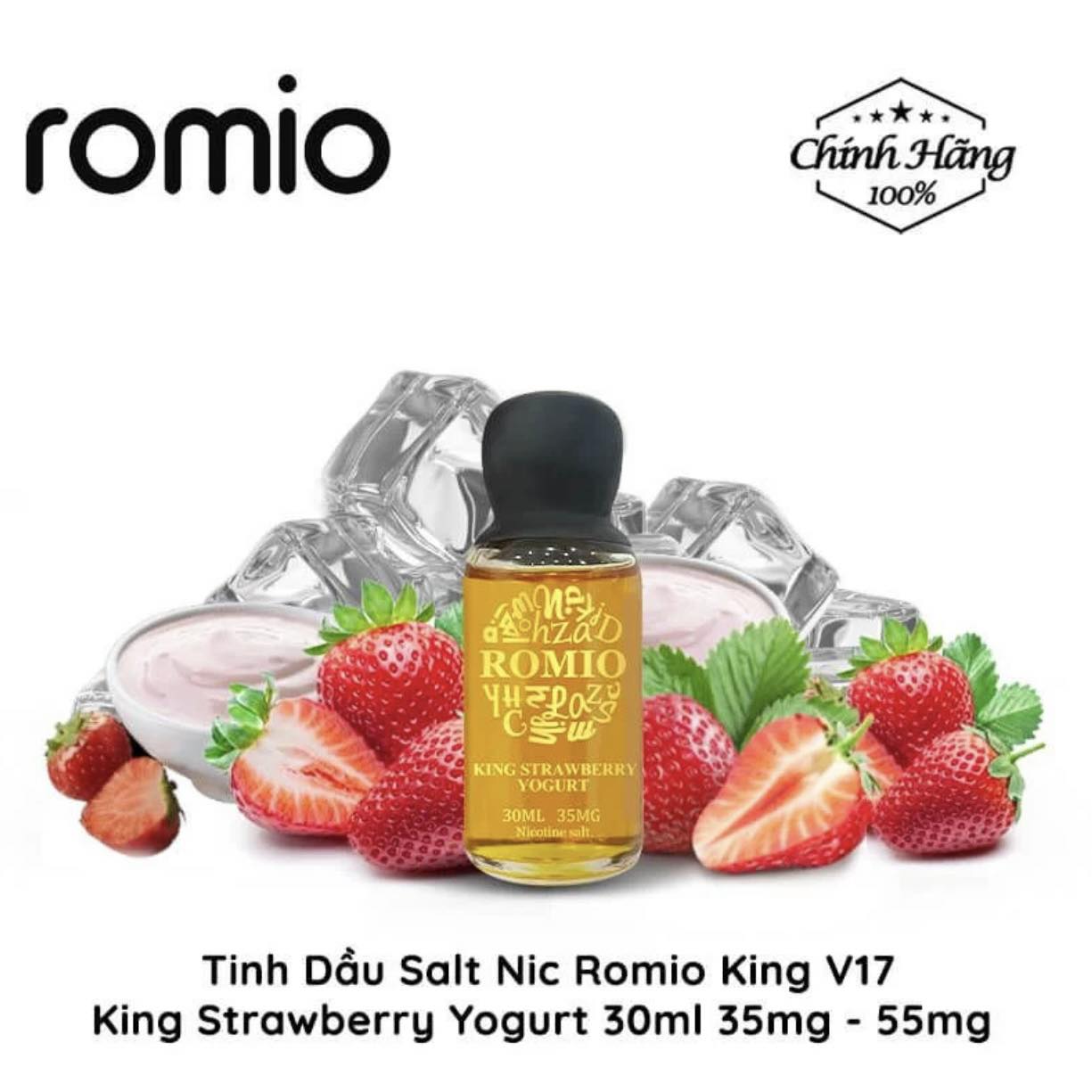 Romio V17 King - Strawberry Yogurt ( Sữa chua dâu ) 