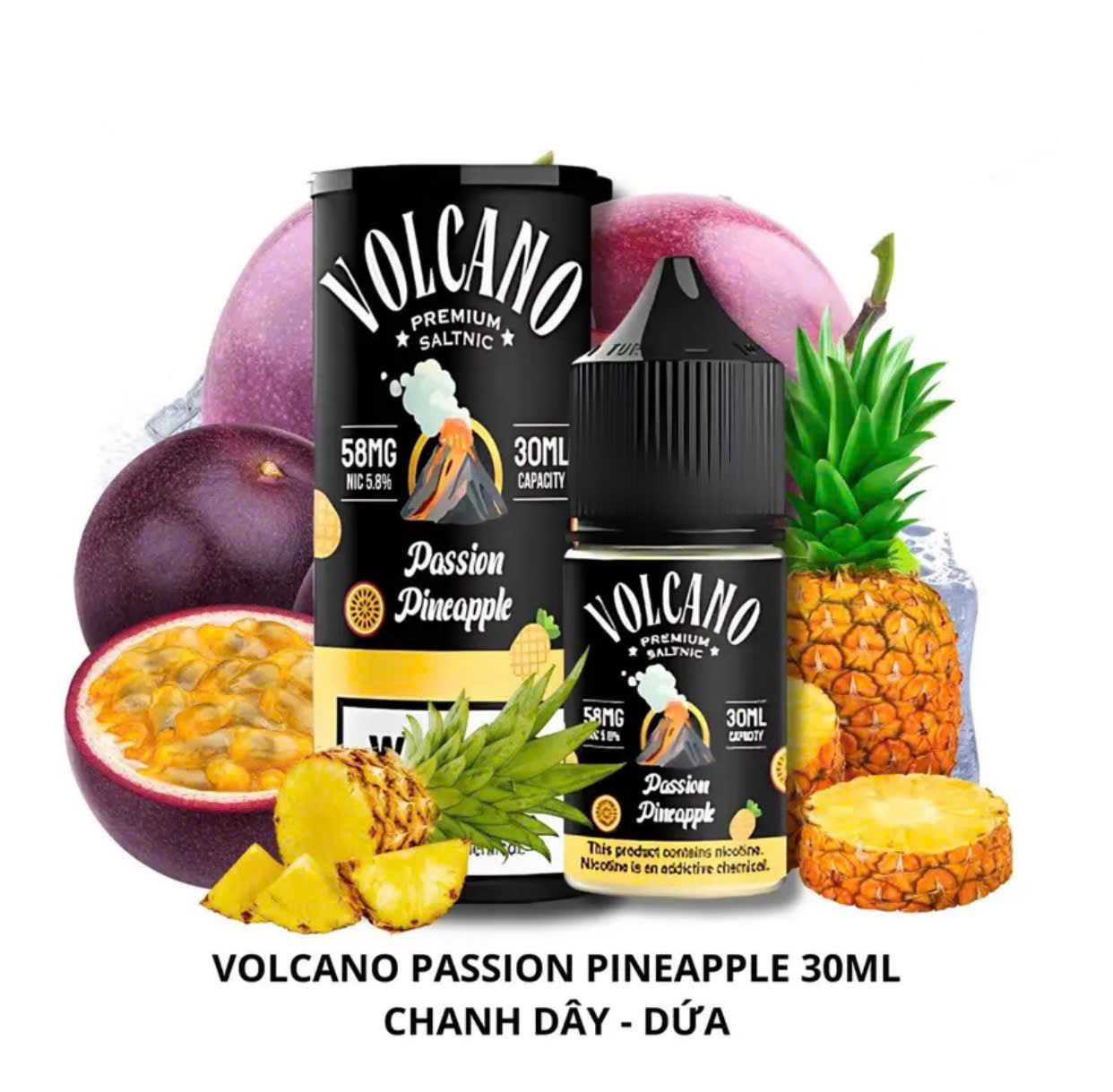 Volcano - Passion Pineapple ( Chanh Dây Dứa )